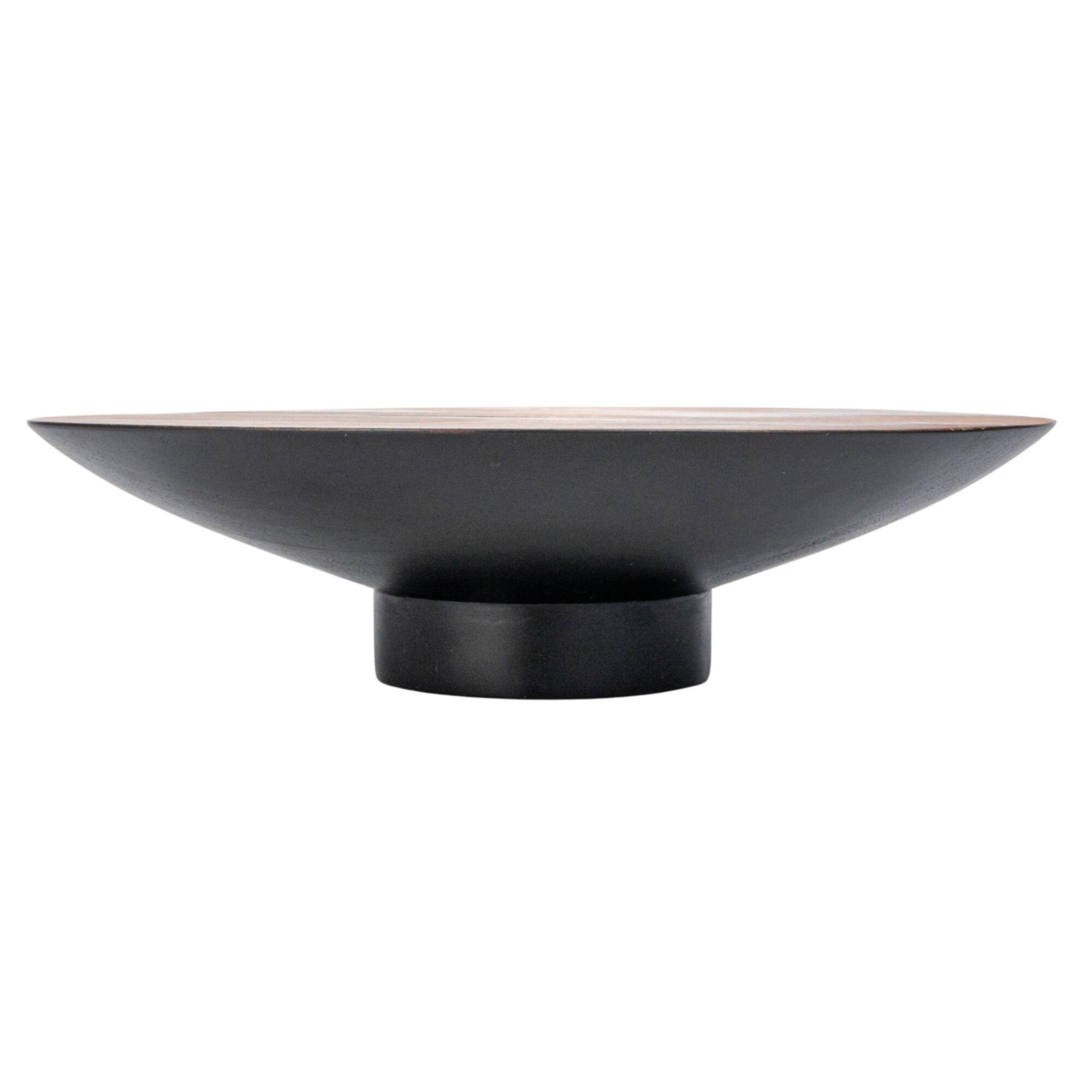 Hello Honey® 12" Round Acacia Wood Pedestal with Metal Base